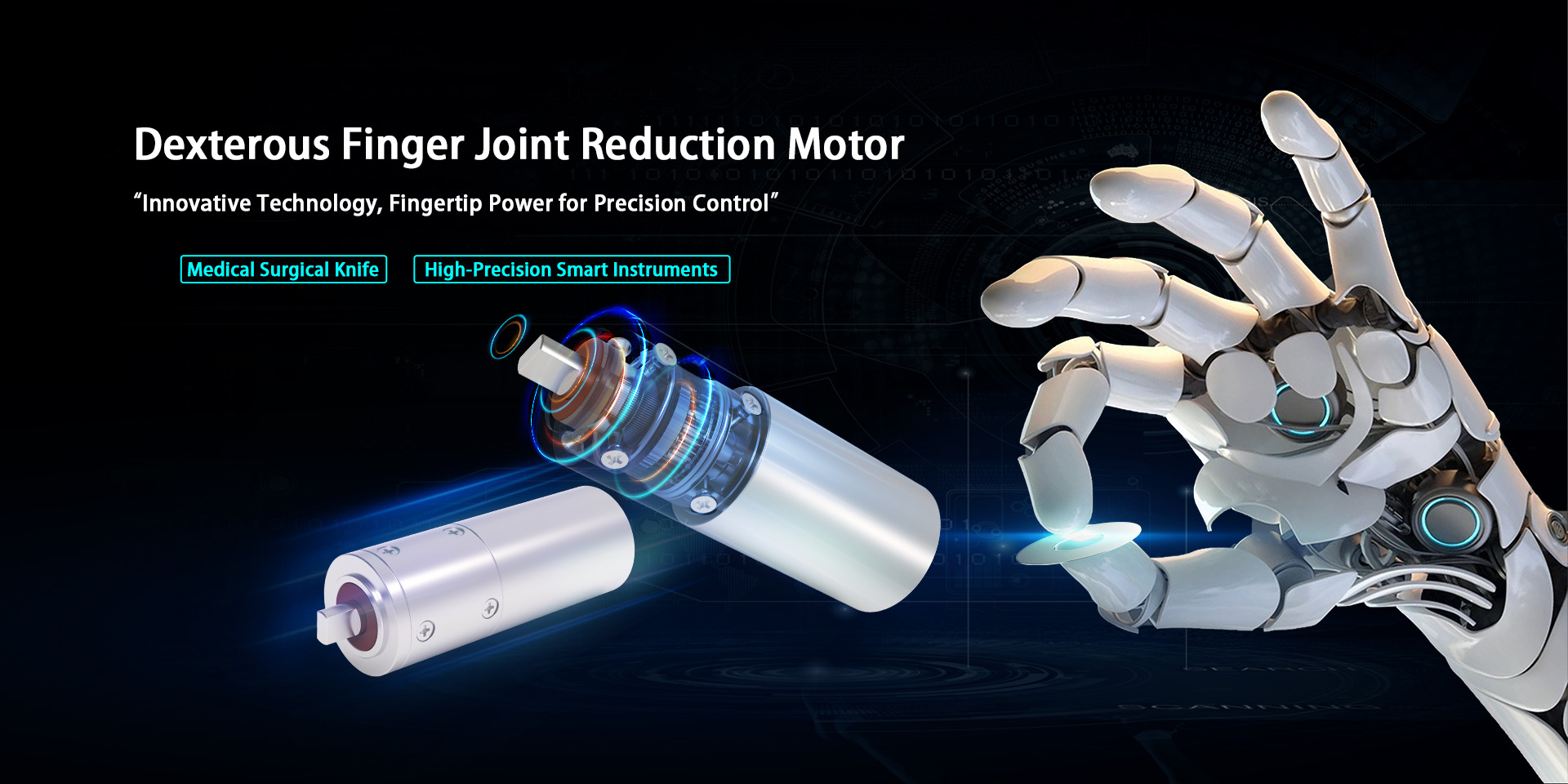 Dexterous Finger Joint Reduction Motor